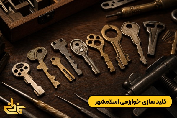 تصویری از انواع کلید خام، ابزارهای تخصصی و تجهیزات کلیدسازی برای خدمات کلید سازی خوارزمی اسلامشهر